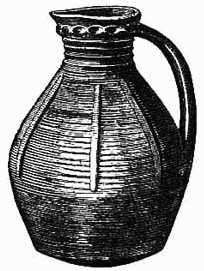 ANCIENT PITCHER, FROM THE COLLECTION OF THE R.I.A., FOUND
IN A CRANNOGE, AT LOUGH TAUGHAN, LECALE, CO. DOWN.